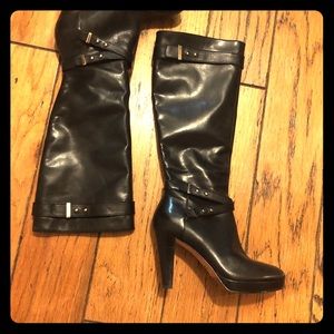 Leather boots
